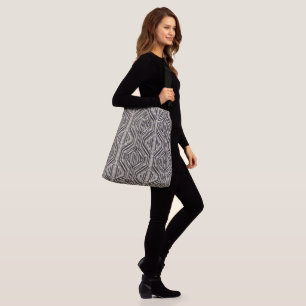 Bolsa Ajustável Trellis Modern Stripe Squares e Diamantes
