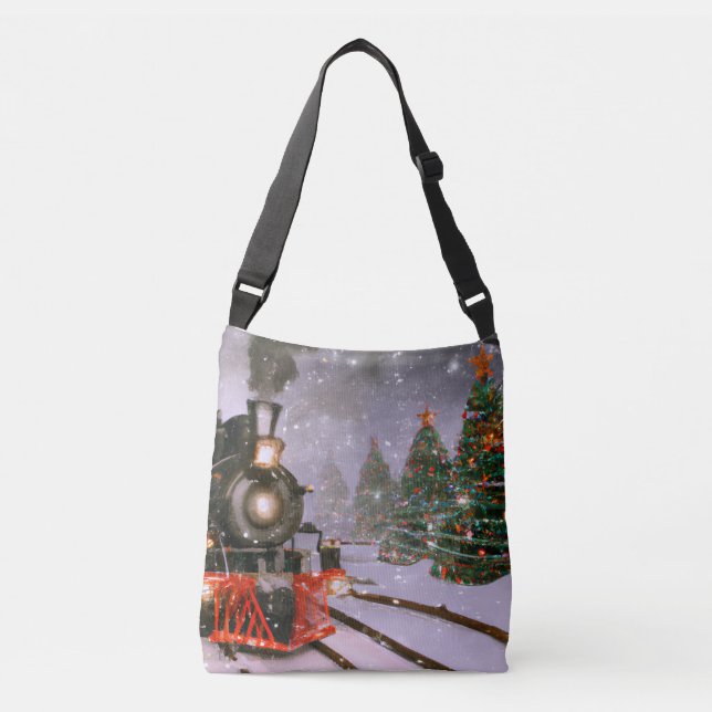 Bolsa Ajustável trem florestal da árvore de Natal (Frente)