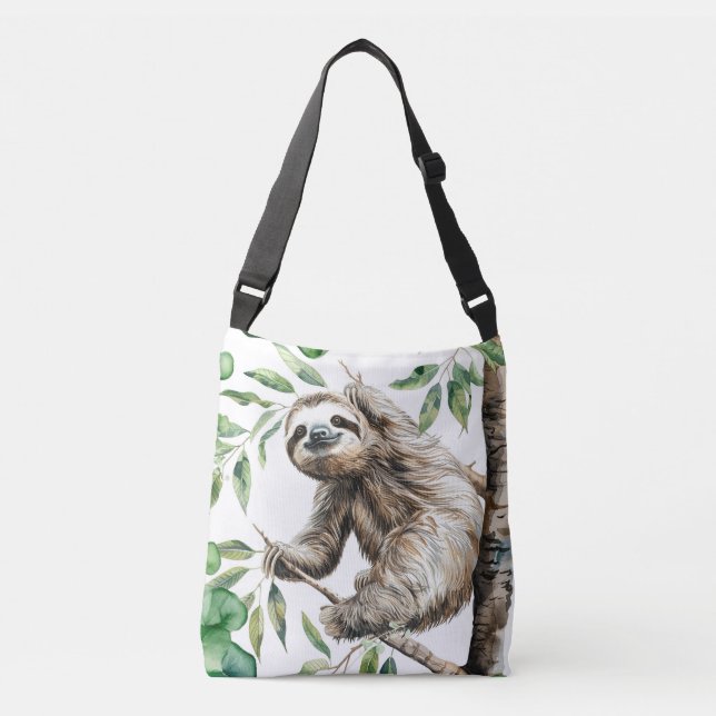 Bolsa Ajustável Trendy Cute Sloth Em Uma Árvore (Frente)