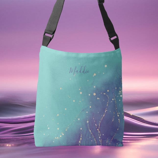 Bolsa Ajustável Trendy Teal Fashion Monograma (Criador carregado)