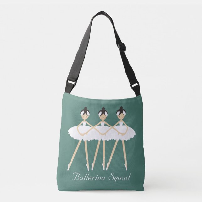 Bolsa Ajustável Três Ballerinas Cuecas, vestidos brancos (Frente)