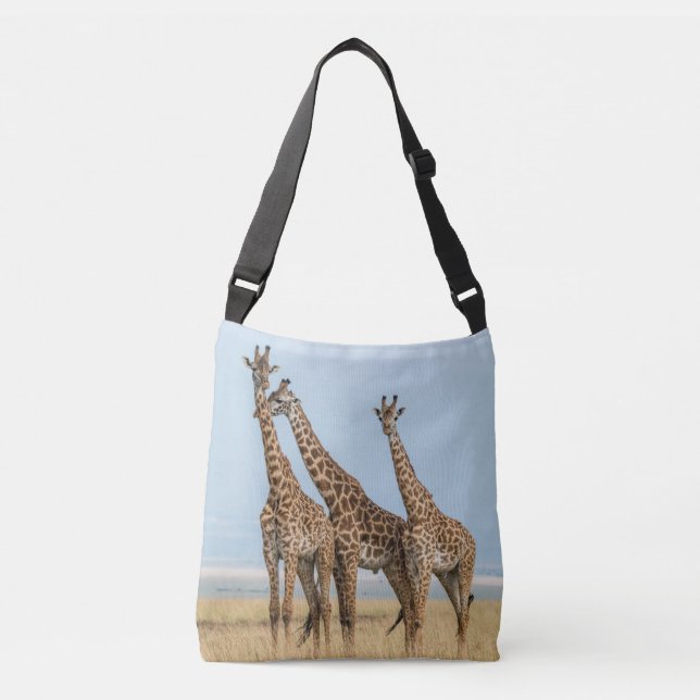 Bolsa Ajustável Três girafas posando (Frente)