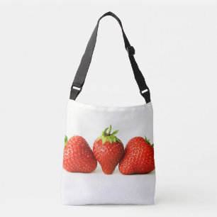 Bolsa Ajustável Três Morangos Em Saco Branco