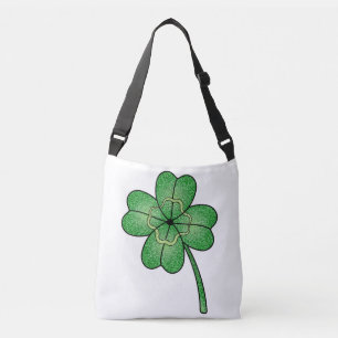 Bolsa Ajustável Trevo de Quatro Folhas com Brilho