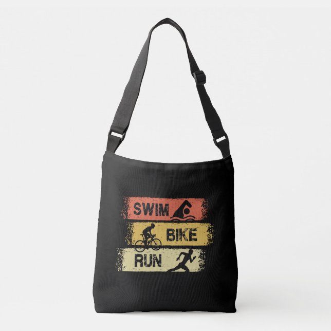 Bolsa Ajustável Triatlo - Nadar Ciclismo Correr (Frente)
