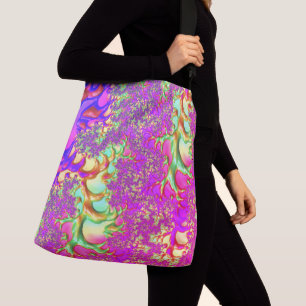 Bolsa Ajustável Trippy Funky Vibrante Neon Groovy Viagem do Ácido