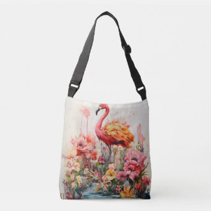 Bolsa Ajustável Tropical Flamingo Fantasy Paradise Bloom