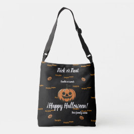 Bolsa Ajustável truque ou trato, nome, halloween,Pumpki personaliz