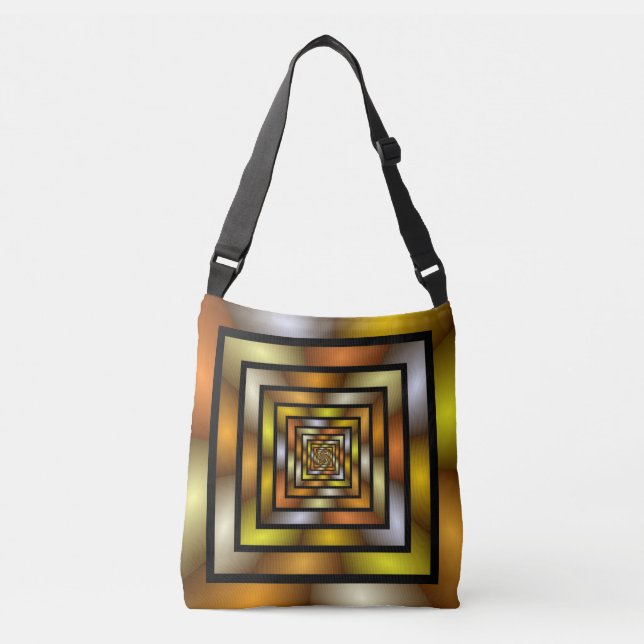 Bolsa Ajustável Túnel Luminoso - Gráfico Fratural Trippy (Frente)