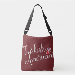 Bolsa Ajustável Turco americano Entwined Hearts Bag