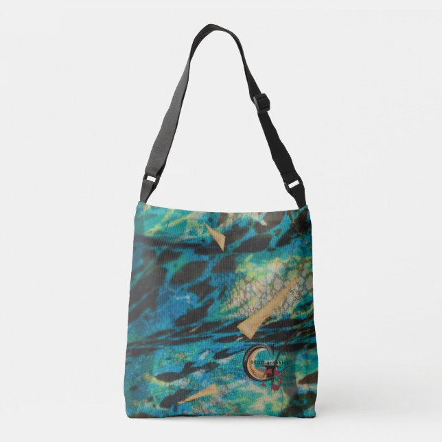 Bolsa Ajustável Turquesa Cross Body Bag (Verso)