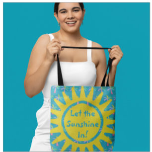 Bolsa Ajustável Turquesa Personalizada Palmeiras Solares
