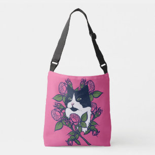 Bolsa Ajustável Tuxedo Cat Trabalho de arte