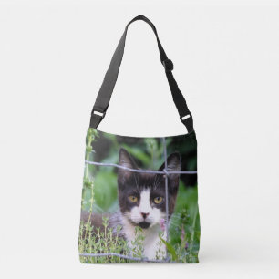 Bolsa Ajustável Tuxedo Kitten no Saco do Corpo do Jardim