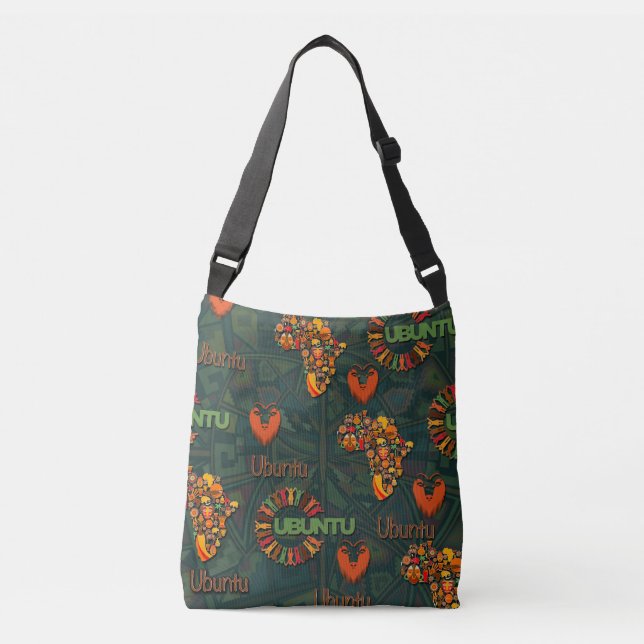 Bolsa Ajustável Ubuntu - Eu sou porque nós somos. (Frente)