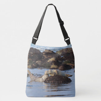 Bolsa Ajustável Um casal de focas-harbor fofas posando