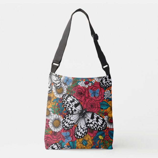 Bolsa Ajustável Um jardim colorido (Frente)