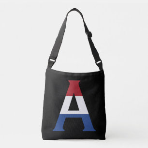 Bolsa Ajustável Um Monograma sobreposto no Sinalizador NLD no bk c
