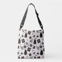 Um padrão de Natal preto e branco