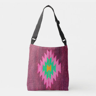 Bolsa Ajustável Único Aztec Rug Kilim Turco