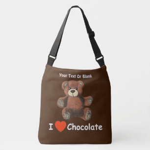 Bolsa Ajustável Urso de ursinho bonito do chocolate do coração d