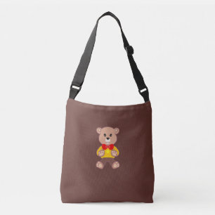 Bolsa Ajustável Urso Teddy com Gravata Borboleta Espaçonave Azul F