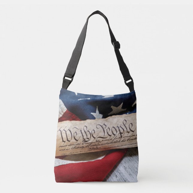 Bolsa Ajustável US Constitution and Flag (Frente)