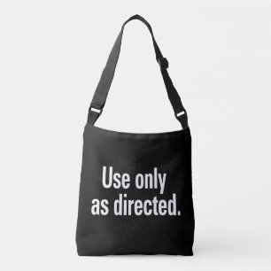 Bolsa Ajustável Usar apenas como Sacudir de Texto Preto Branco dir