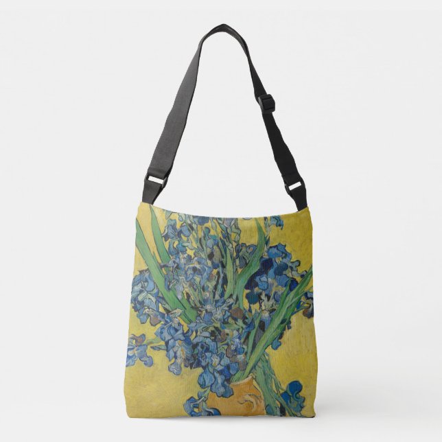 Bolsa Ajustável Van Gogh Vase com Impressionismo Clássico Irrisso (Frente)