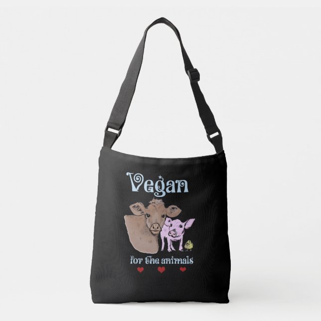Bolsa Ajustável Vegan para o saco dos animais (Frente)