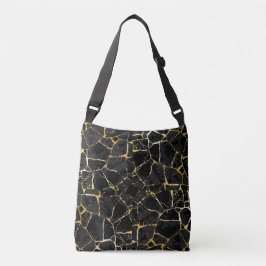 Bolsa Ajustável Veia Dourada Kintsugi Preto