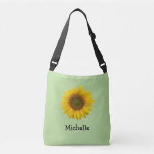 Bolsa Ajustável Verde Cachorro de Girassol Amarelo
