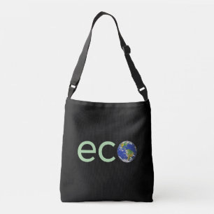 Bolsa Ajustável Verde limão editável Eco Earth em preto