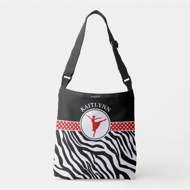 Bolsa Ajustável Vermelho seu dançarino de balé conhecido do (Frente)