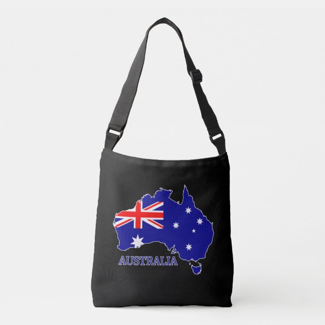 Bolsa Ajustável Viagem do Mapa de Sinalizador Australiano (Frente)