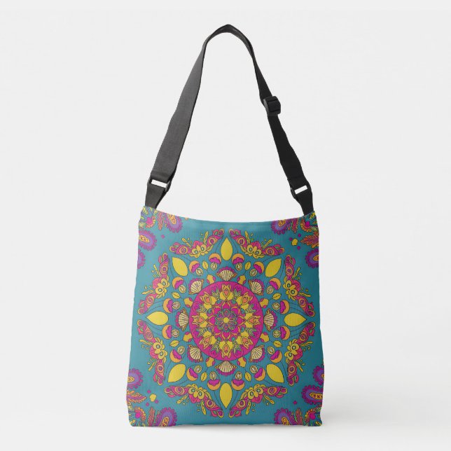 Bolsa Ajustável Vibrant Floral Mandala (Frente)