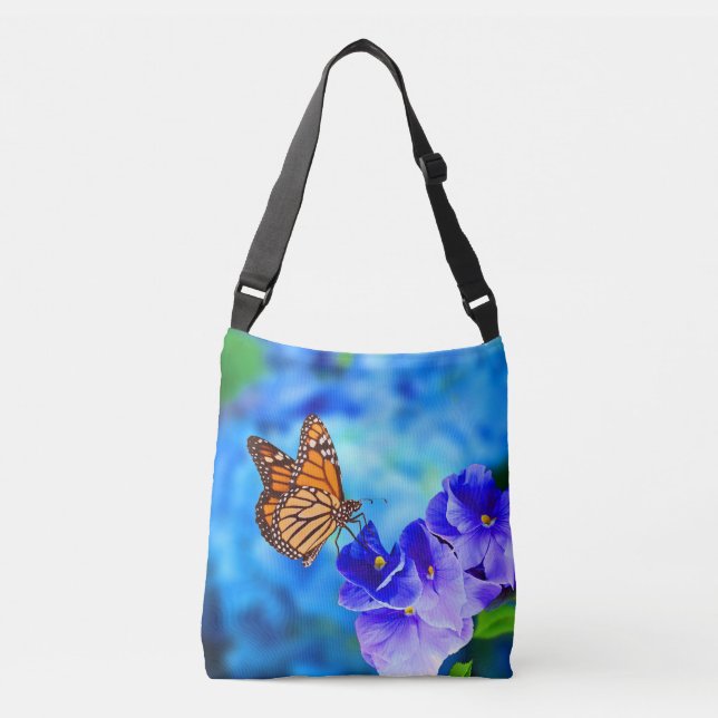Bolsa Ajustável Vida Selvagem Ameaçada da Borboleta Monarca (Frente)