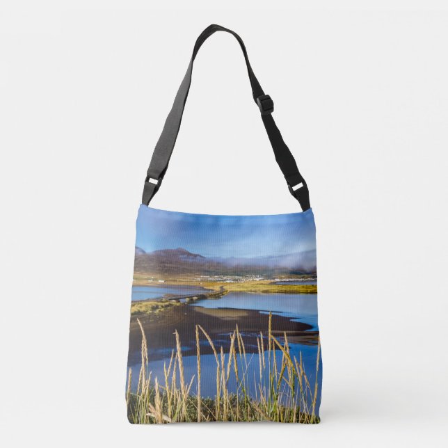 Bolsa Ajustável View on Saudarkrokur and Skagafjordur, Islândia (Verso)