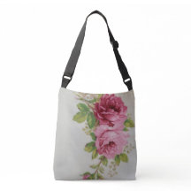 Vintage Cabbage Rosa Elegance Cross - Body Bag