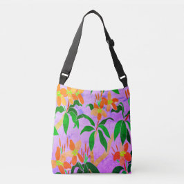 Bolsa Ajustável Vintage Frangipani Crossbody