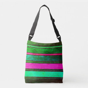 Bolsa Ajustável Vintage Guatemala Rainbow Crossbody Bag