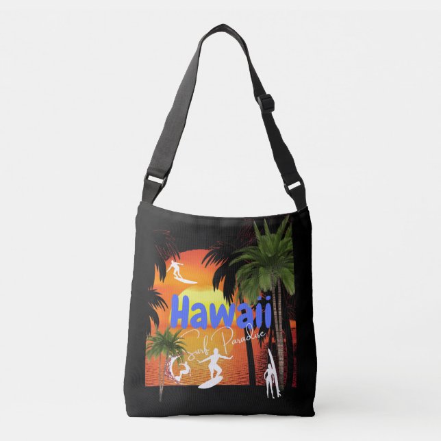 Bolsa Ajustável Vintage Hawaii Vacation (Frente)