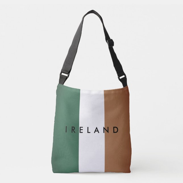 Bolsa Ajustável Vintage Irish flag bag (Frente)