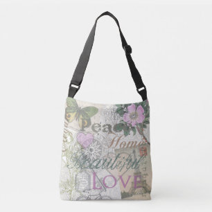 Bolsa Ajustável Vintage Peace Home Belo Amor