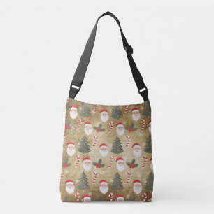 Bolsa Ajustável Vintage Santa Claus Pattern