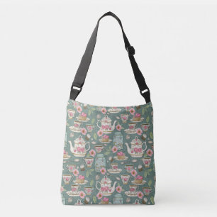 Bolsa Ajustável Vintage Tea Party Crossbody Bag