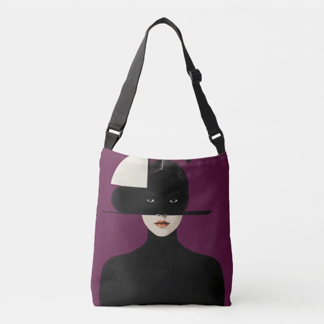 Bolsa Ajustável Violet Silence – Abstract Goddess Art (Frente)