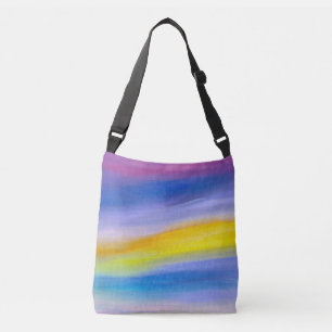 Bolsa Ajustável Violeta e Raio Dourado Abstrato