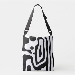 Bolsa Ajustável Vise Grip: Abstrato preto e branco