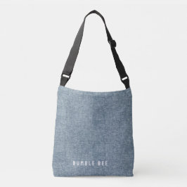 Bolsa Ajustável Visual de Jeans Azuis de Denim